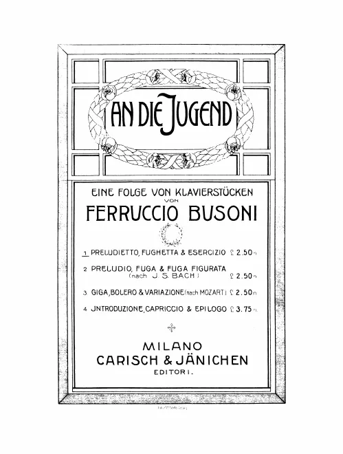 1. Preludietto, Fughetta, ed Esercizio