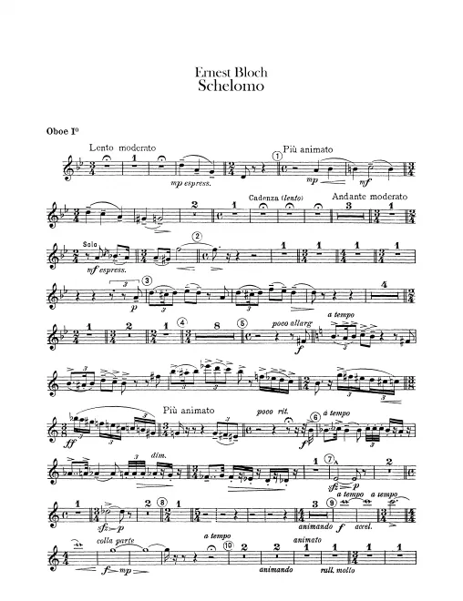 Oboe 1, 2, English Horn