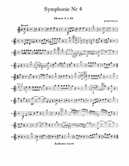 Horn 1, 2 (D)