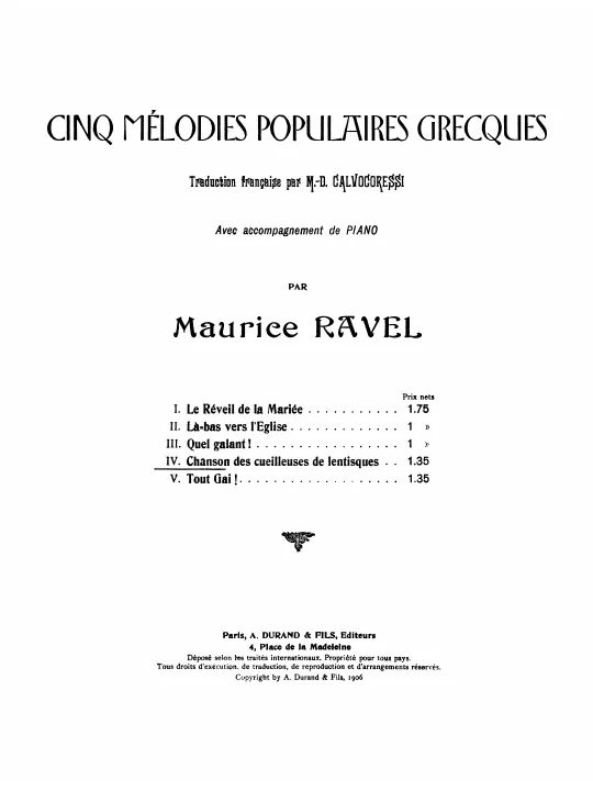 4. Chanson des cueilleuses de lentisques
