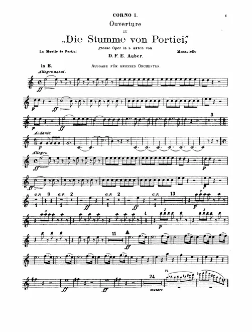 Horn 1, 2, 3, 4 (B♭/D/G)
