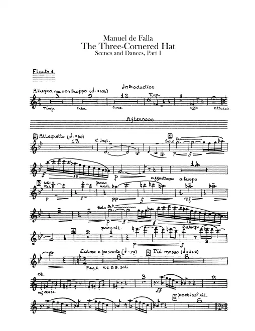 Flute 1, 2 (2nd also Piccolo)