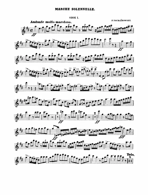 Oboe 1, 2, English Horn