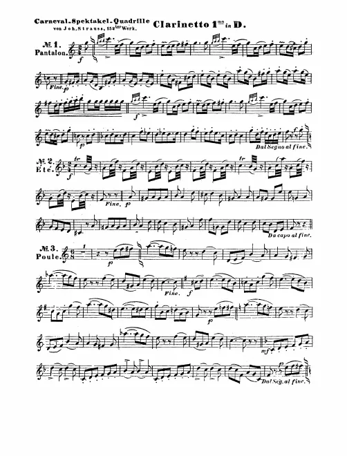 Clarinet 1 (D), 2 (A)