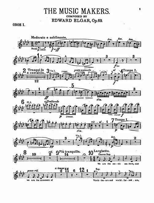Oboe 1, 2, English Horn