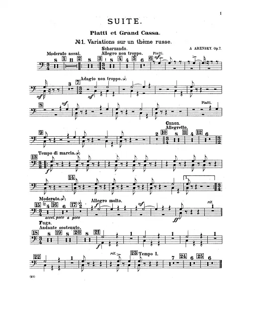 Cymbals/Bass Drum, Triangle