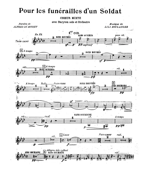 Horn 1, 2, 3, 4 (F)