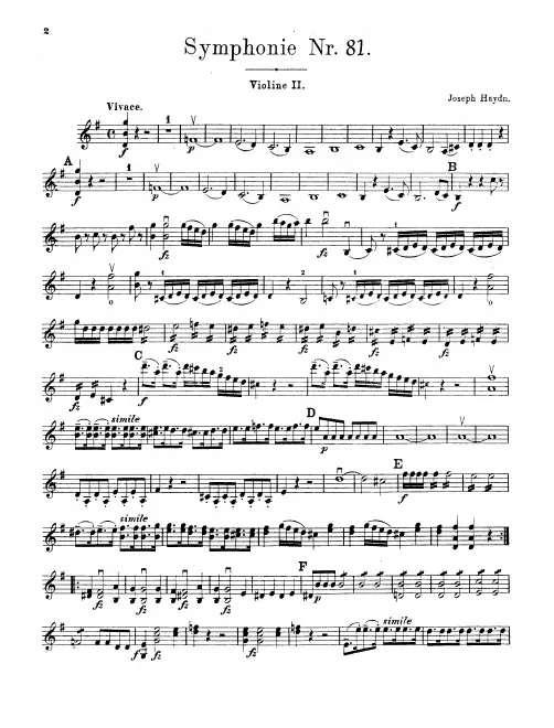 Violins II
