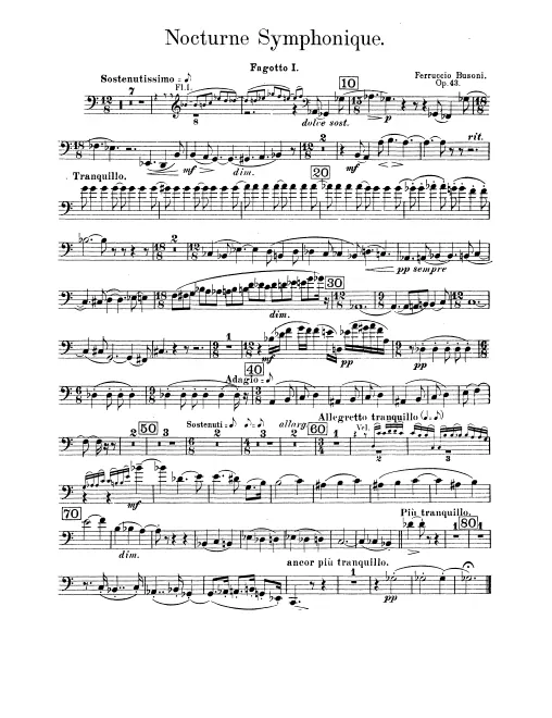 Bassoon 1, 2, Contrabassoon