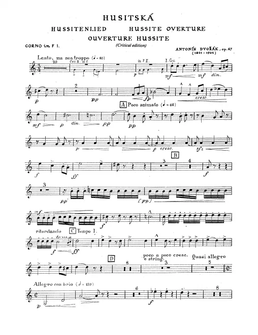 Horn 1, 2, 3, 4 (F, C)