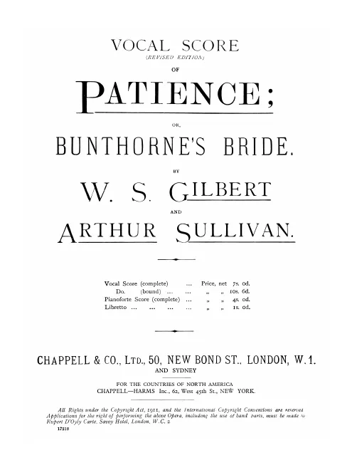 Vocal Score