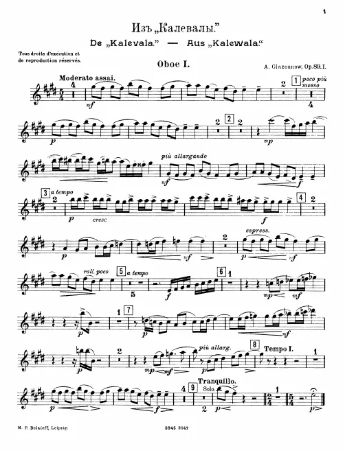Oboe 1, 2/English Horn