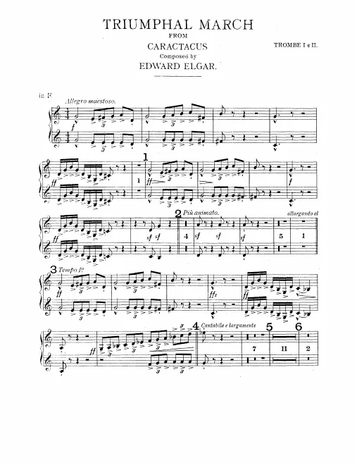 Trumpets 1/2 (F), Trumpets 3/4 (F, ad lib.)