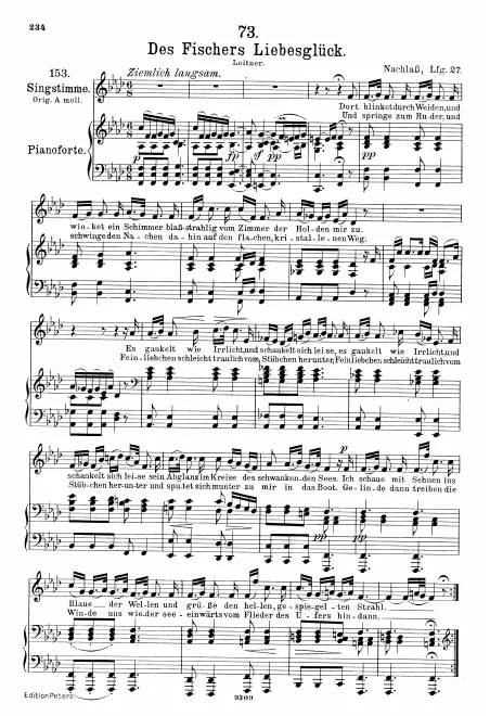 Complete Score (Medium Voice, transposed to )