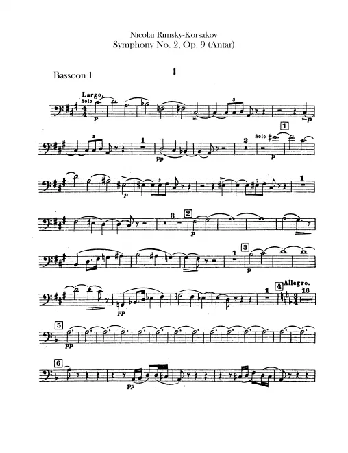 Bassoon 1, 2
