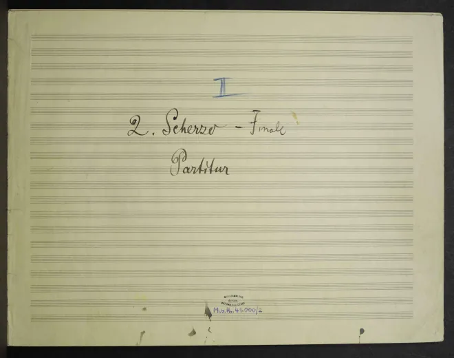 2. Full score, complete draft (Mus.Hs.41000/2)