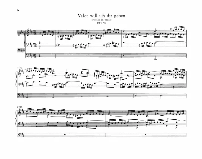 Valet will ich dir geben, BWV 736