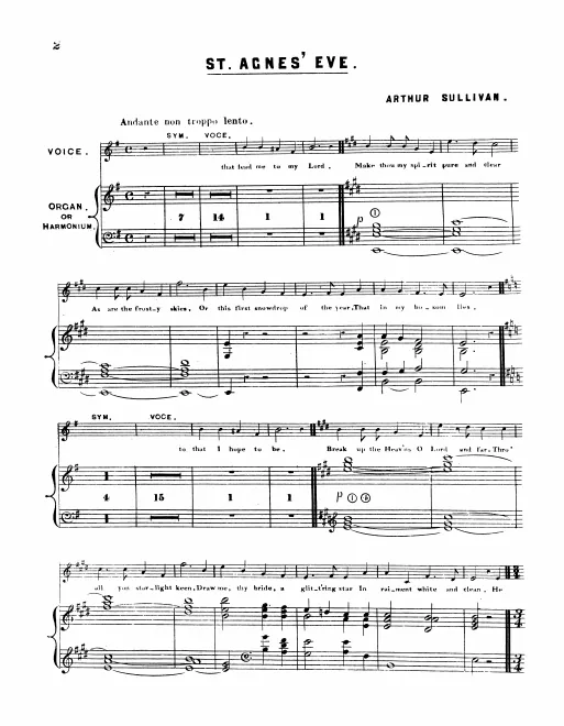 Complete Score (Voice and Harmonium or Organ Version)