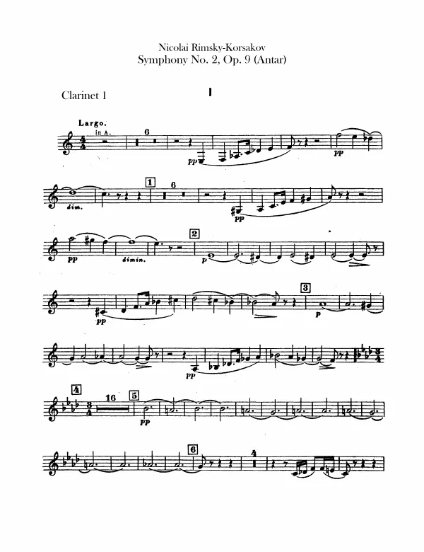 Clarinet 1, 2 (A, B)