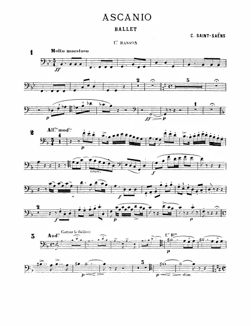 Bassoon 1, 2, Contrabassoon
