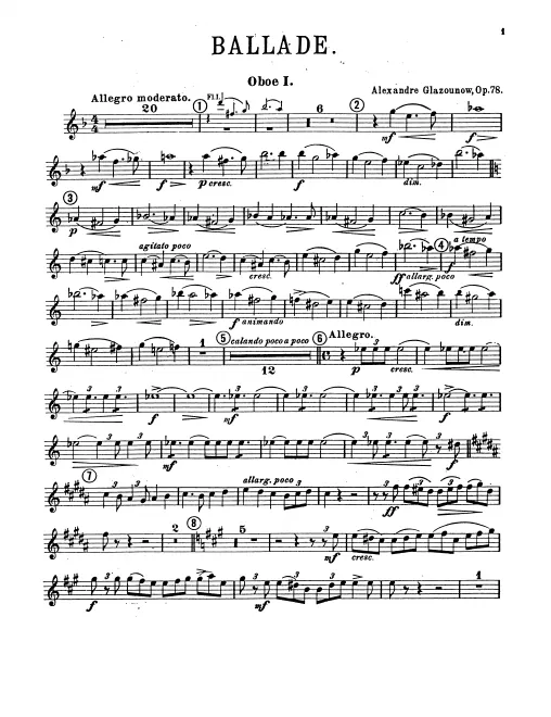 Oboe 1, 2