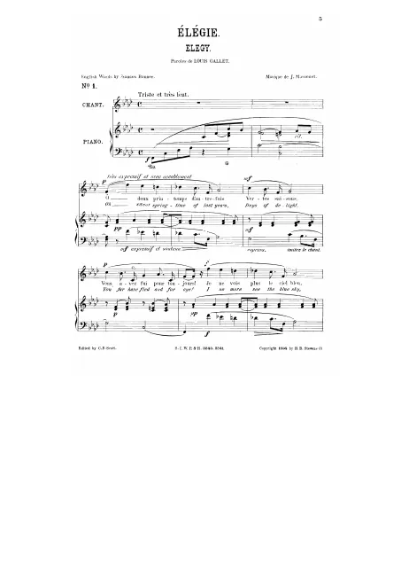 Complete Score (F minor, high voice)