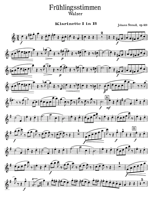 Clarinets 1, 2