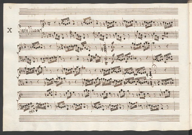 Incomplete score (Nos.1, 3, 4)