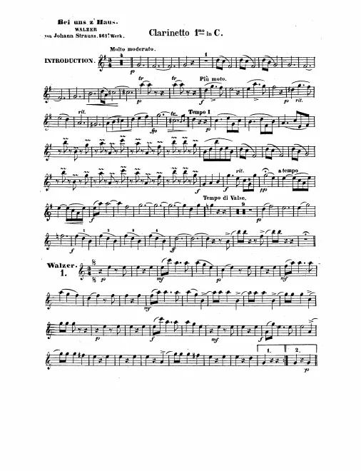 Clarinet 1, 2 (C)