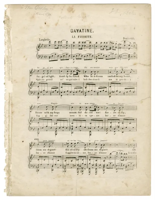 Cavatina: Ange si pur que dans un songe