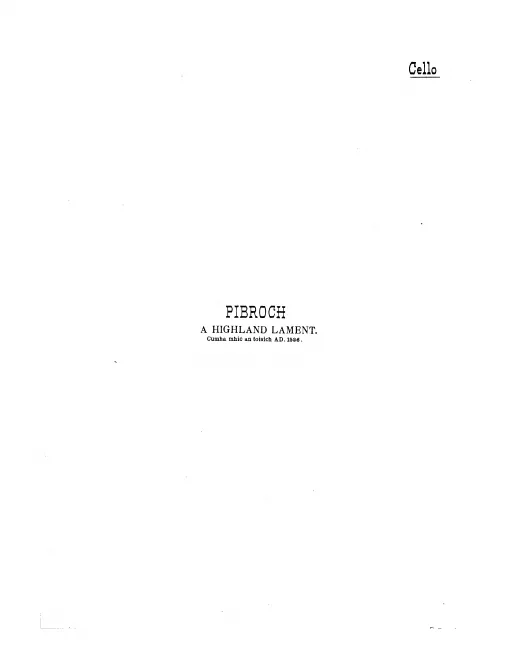 Cello Part
