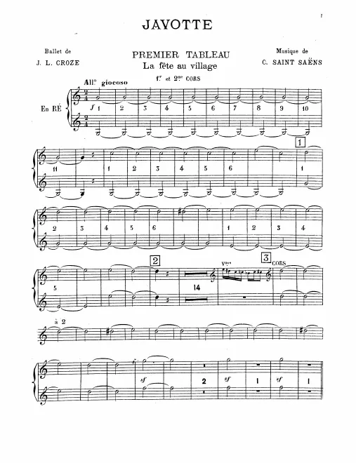 Horn 1/2 (D), 3/4 (F)