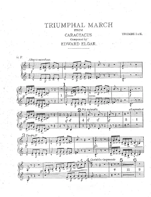Trumpets 1/2 (F), Trumpets 3/4 (F, ad lib.)