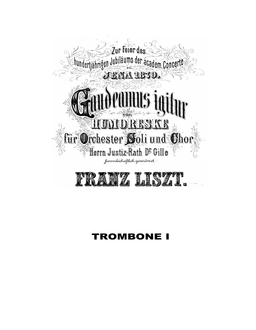 Trombone 1, 2, 3, Tuba