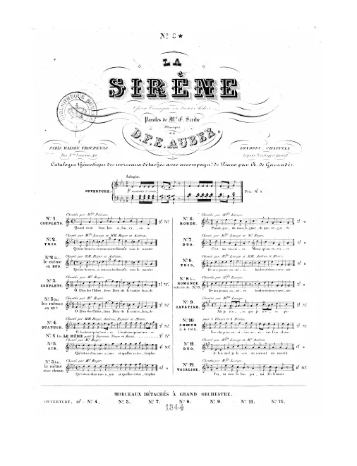 No.8bis, Romance (extraite du No.8): "De nos..." (C major)