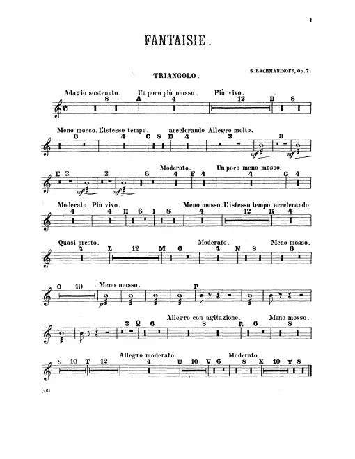 Triangle, Tambourine, Cymbals, Bass Drum, Tam-Tam