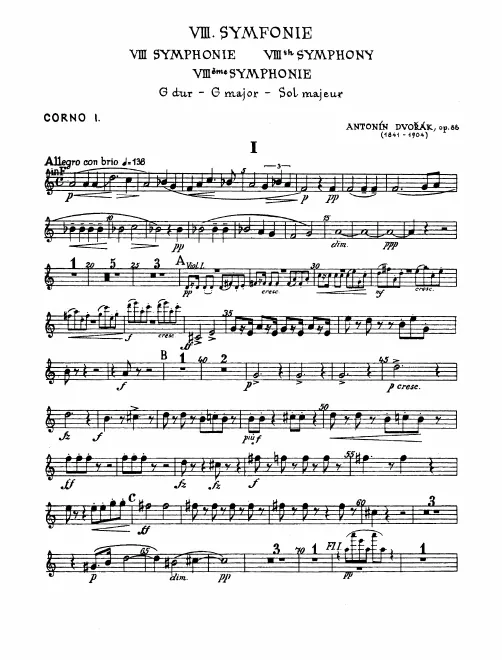 Horn 1, 2, 3, 4 (F)