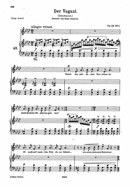 Complete Song (low voice, )