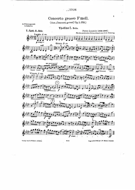 Violin 1 solo