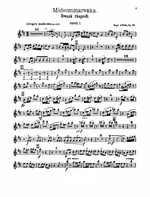 Oboe 1, 2, 3/English Horn