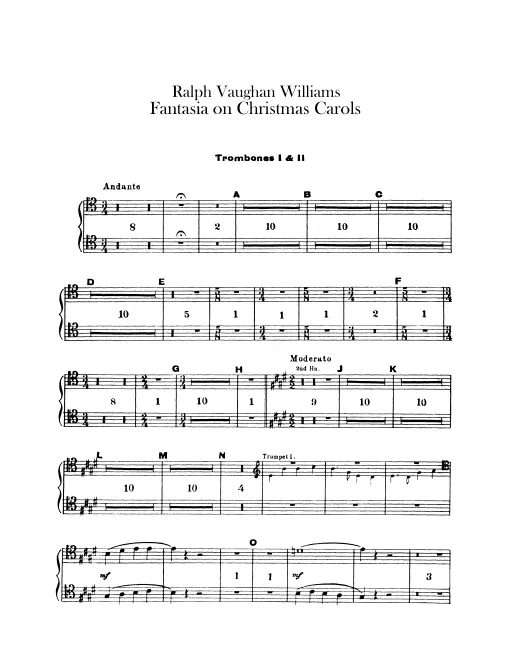 Trombone 1/2, Bass Trombone, Tuba