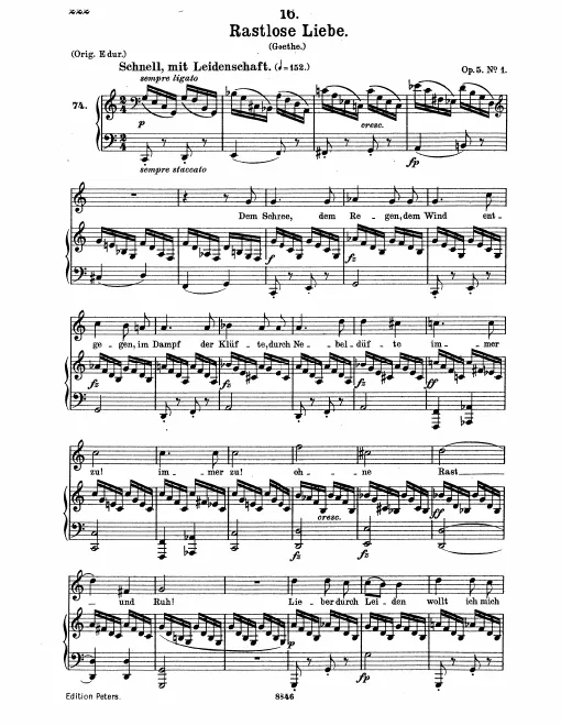 Complete Score (Medium voice, transposed to )