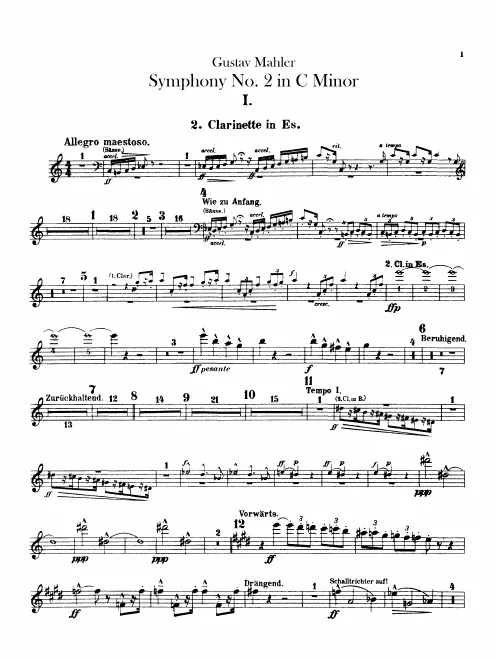 Clarinet 4 (B)/Piccolo Clarinet 2 (E)