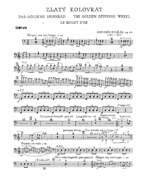 Timpani, Bass Drum, Cymbals, Triangle
