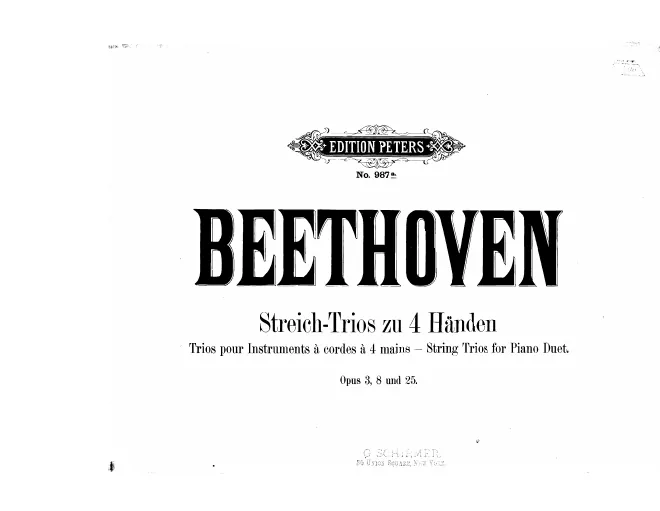 String Trios Vol.1 (Opp.3, 8, 25)