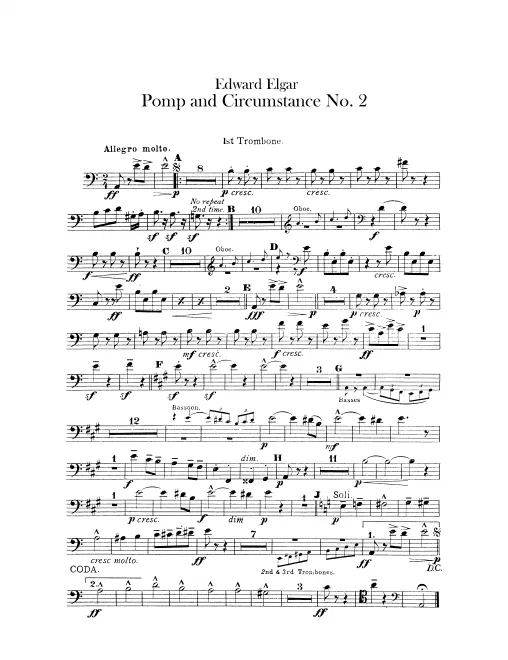 Trombone 1, 2, 3, Tuba