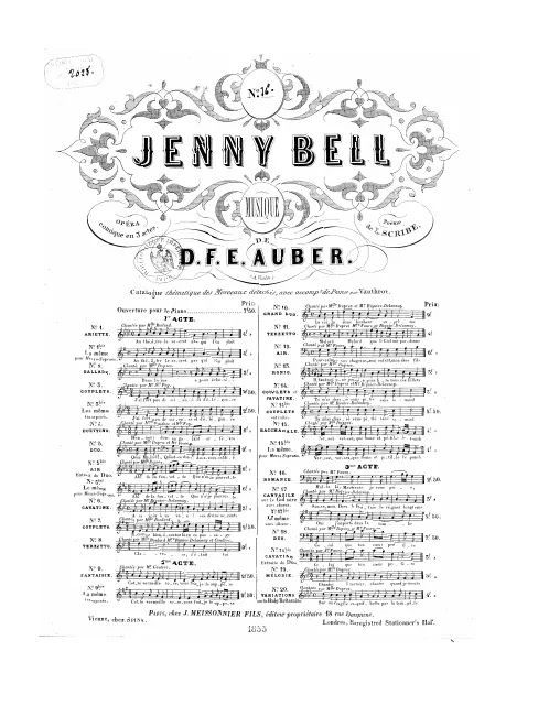 No.16, Couplets: "Halte-là Messieurs" (Act III, No.14)