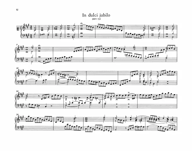 In dulci jubilo, BWV 729
