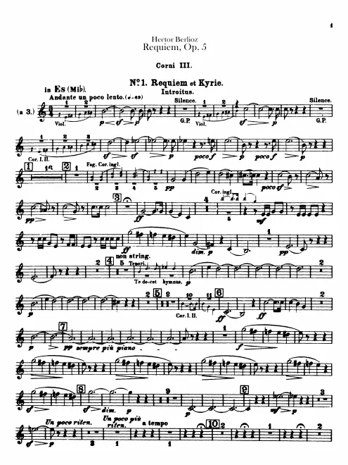 Horns 3 (3 in E, G, A, B)