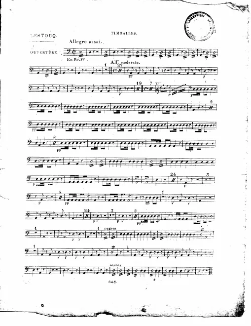 Timpani, Triangle, Cymbals, Side Drum